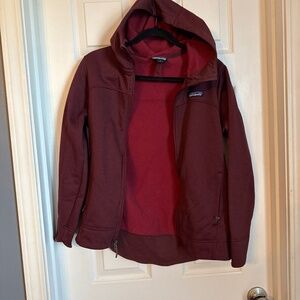 Burgundy Full Zip Patagonia jacket